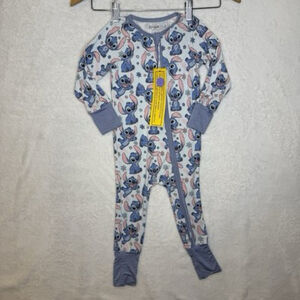 New With Tags Zippy 18-24M Disney Aloha Stitch Bamboo Pajamas Sleepies